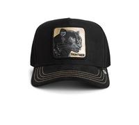 Goorin Bros. Gorra Trucker Pantera Dorada Suede Negra Con Parche De Pantera