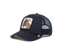 Goorin Bros. Gorra Trucker The Goat, Color Azul Marino, con Parche Bordado de Cabra G.O.A.T.