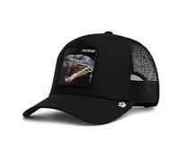 Goorin Bros. Gorra Trucker Vicious Snake, Color Negro, con Parche Bordado de Serpiente, The Farm Core Combo