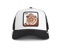 Goorin Bros. Trucker King Dust Void - Gorra de camionero, color blanco y negro, talla: talla única