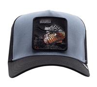 Goorin Bros. Limited Edition Mamba Gorra Trucker Unisex Slate Gorra de béisbol de tela con cierre a presión ajustable, parche Cobra, azul gris, turquesa, Talla única