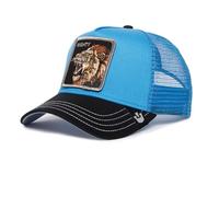 Goorin Bros Lion Fan The Mighty Lion León Azul Negro Gorra de Camionero Ajustable