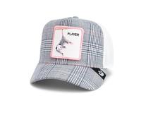Goorin Bros MoonPossum Gorra Trucker A-Frame Plaid Blanca