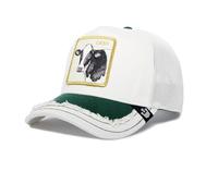 Goorin Bros Silky Cow Cash Vaca Blanco Gorra de Camionero Ajustable
