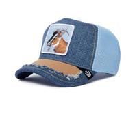 Goorin Bros Silky Goat Cabra Azul Gorra de Camionero Ajustable