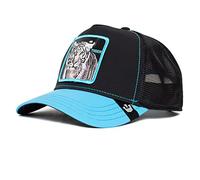 Goorin Bros The Farm Glow Cats Collection Gorra tipo trucker unisex que brilla en la oscuridad, rayas azules, talla única, Mancha azul, talla única