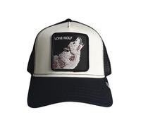 Goorin Bros The Farm Gorra ajustable unisex original, negro y blanco (The Lone Wolf), talla única, talla única