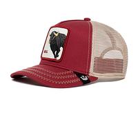 Goorin Bros. The Farm - Gorra de béisbol de malla ajustable para hombres y mujeres, color rojo, diseño de toro (The Bull), talla única, talla única