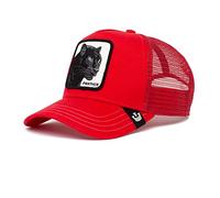 Goorin Bros. The Farm The Panther - Gorra de camionero unisex, cierre ajustable de presión, color rojo, talla única, talla única