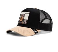 Goorin Bros The Guard Dog Perro Negro Beige Gorra de Camionero Ajustable