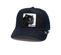 Goorin Bros The Panther Pantera Diseño Vaquero Azul Oscuro Gorra de Camionero Ajustable