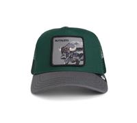 Goorin Bros. Trucker Cap Two Tone Buffalo Guard Oil Dark Green Grey Size:OneSize