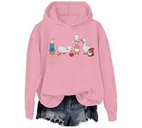 Goose Baking - Sudadera con capucha para mujer, divertida sudadera para hornear gansos tontos Let's Get A Baked, suéter para amantes de los panaderos, rosa, XXL