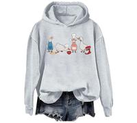 Goose Baking - Sudadera con capucha para mujer, divertida sudadera para hornear gansos tontos Let's Get A Baked, suéter para amantes de los panaderos, gris, L