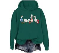 Goose Baking - Sudadera con capucha para mujer, divertida sudadera para hornear gansos tontos Let's Get A Baked, suéter para amantes de los panaderos, verde, M