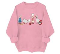 Goose Baking - Sudadera divertida para mujer, diseño de ganso con texto en inglés "Let's Get A Baked", rosa, L