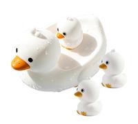 Goose Bath Toy for Kids - 4 Pieces Floating Cute Goose,Kids Bathtub Toys | for Bathroom Shower Water Play Summer Swimming Pool Birthday