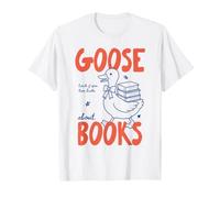 Goose Book Club Reader Book Lover Silly Bookworm Bookish Camiseta