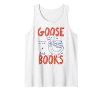 Goose Book Club Reader Book Lover Silly Bookworm Bookish Camiseta sin Mangas