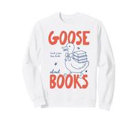 Goose Book Club Reader Book Lover Silly Bookworm Bookish Sudadera