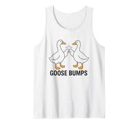 Goose Bumps Funny Ganso Puño Bump Animal Pun Diseño Camiseta sin Mangas