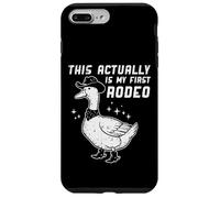 Goose Cowboy This My First Rodeo Funny Western Hombres Mujeres Niños Carcasa para iPhone 7 Plus/8 Plus