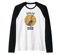 Goose Dad Animal Lover Gansos Dueño Camiseta Manga Raglan