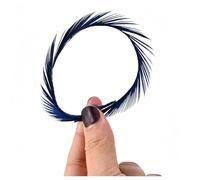 Goose Feathers Fly Tying Materials Tools Goose Wing Biots Marabou Feathers Stonefly Nymph Tails Quills Wings Tail Spheasant Tai Nymph Fly Tying Wrap Lure Fishing (Lake Blue,100pcs)