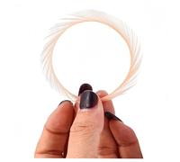 Goose Feathers Fly Tying Materials Tools Goose Wing Biots Marabou Feathers Stonefly Nymph Tails Quills Wings Tail Spheasant Tai Nymph Fly Tying Wrap Lure Fishing (Champagne,50pcs)