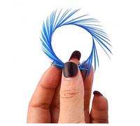Goose Feathers Fly Tying Materials Tools Goose Wing Biots Marabou Feathers Stonefly Nymph Tails Quills Wings Tail Spheasant Tai Nymph Fly Tying Wrap Lure Fishing (Blue,100pcs)