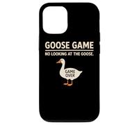 Goose Game No Looking At The Goose Humor juguetón Divertido Carcasa para iPhone 12/12 Pro