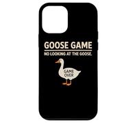 Goose Game No Looking At The Goose Humor juguetón Divertido Carcasa para iPhone 12 mini