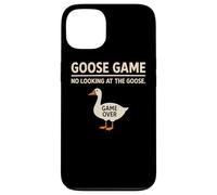 Goose Game No Looking At The Goose Humor juguetón Divertido Carcasa para iPhone 13