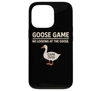 Goose Game No Looking At The Goose Humor juguetón Divertido Carcasa para iPhone 13 Pro