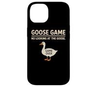 Goose Game No Looking At The Goose Humor juguetón Divertido Carcasa para iPhone 14