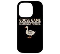 Goose Game No Looking At The Goose Humor juguetón Divertido Carcasa para iPhone 14 Pro