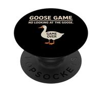 Goose Game No Looking At The Goose Humor juguetón Divertido PopSockets PopGrip Adhesivo