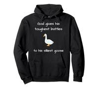 Goose God da sus batallas más duras a su ganso más tonto Sudadera con Capucha