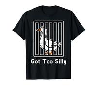 Goose Got Too Silly Jail Divertido Prisionero Animal Hombres Mujeres Niño Camiseta