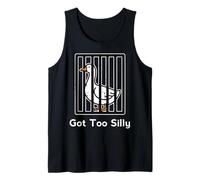 Goose Got Too Silly Jail Divertido Prisionero Animal Hombres Mujeres Niño Camiseta sin Mangas