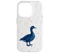 Goose Lover Vintage Blue Cottagecore Nature Bird Watching Carcasa para iPhone 14 Pro