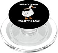 Goose Mess with Honk Get The Bonk Funny Meme Hombres Mujeres Niños PopSockets PopGrip para MagSafe