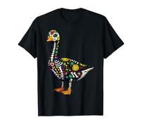 Goose Mexican Sugar Skull Calavera Viva México Girl Party Camiseta