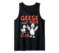 Goose Mom Club Duck Día de la Madre Camiseta sin Mangas
