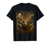 Goose Opossum Capybara Group Selfie in Storm Chaos Camiseta