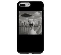 Goose Selfie With Alien UFO Shirt Funny Goose UFO San Diego Carcasa para iPhone 7 Plus/8 Plus