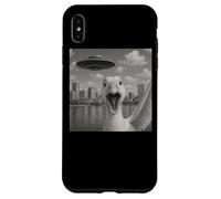Goose Selfie With Alien UFO Shirt Funny Goose UFO San Diego Carcasa para iPhone XS Max