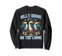 Goose Silly On Loose Geese Lightning Electric Mujeres Hombres Niños Sudadera