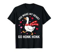 Goose Valentine tee You Make my Heart go honk suéter Tonto Camiseta
