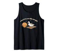 Goose What If Im Not Silly Funny Meme Diseño Retro Camiseta sin Mangas